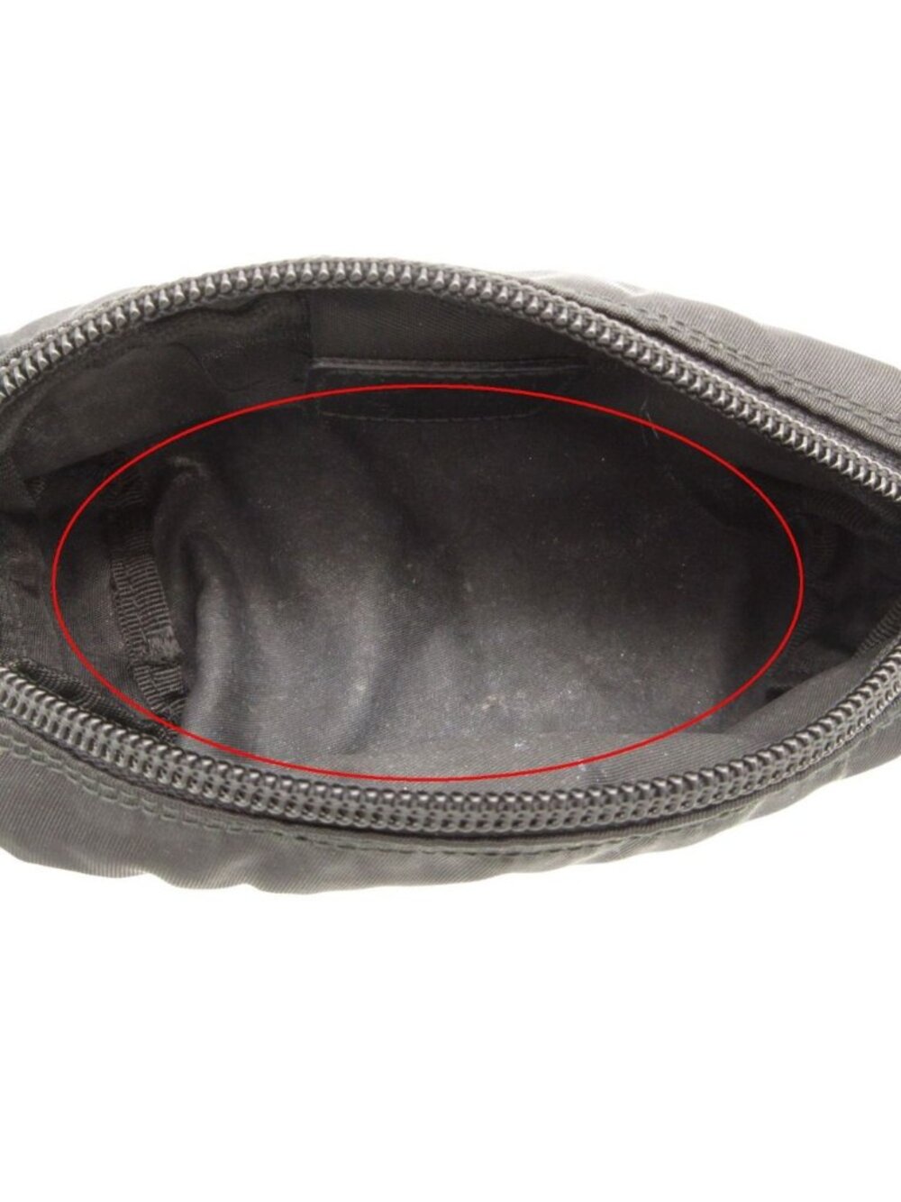 Prada Pouch Triangle Logo Nylon Mini Black - Picture 5 of 9